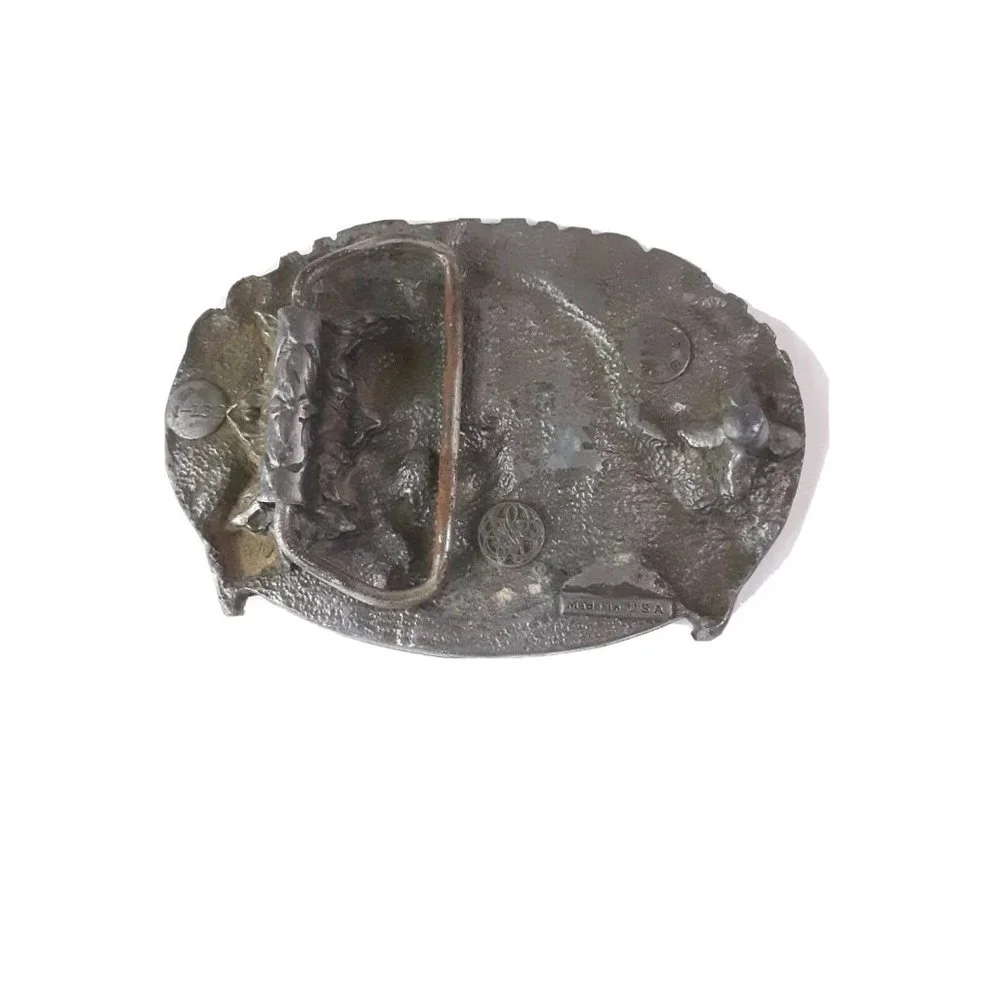 Bergamot Brass Works Belt Buckle Vtg‎ 1982 National Guard Air Force Army …